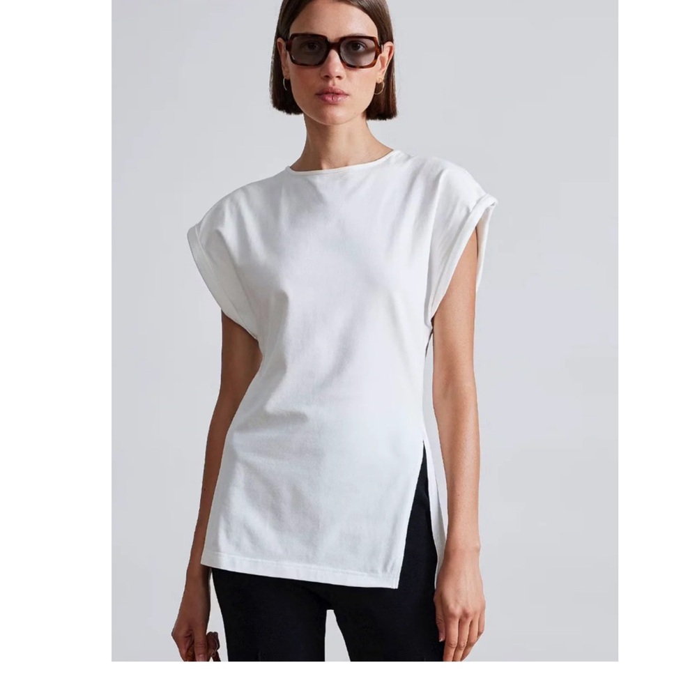 Apiece Apart Asymmetric Tunic Tee